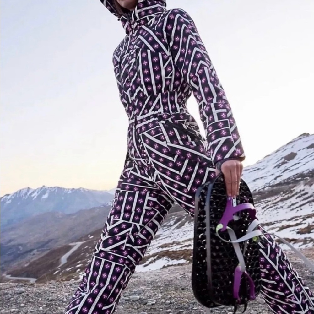 Free People All Prepped Printed Ski Suit Size Large